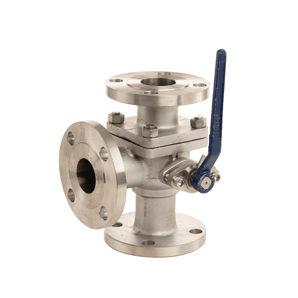 Stainless Flange Type 3-way Ball Valve